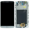 LCD Assembly With Frame For LG G3 (Genuine OEM) (White)