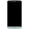 LCD Assembly With Frame For LG G3 (Genuine OEM) (White)