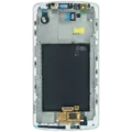 LCD Assembly With Frame For LG G3 (Genuine OEM) (White)