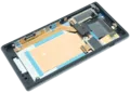 LCD Assembly With Frame for Sony Xperia M2 Aqua (Genuine) (Black)