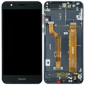 LCD Assembly With Frame Compatible For Honor 8 (2016) (Genuine) (Black)