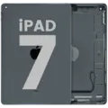 Back Housing Compatible for iPad 7 (2019) (Used OEM Pull: Grade B) (Space Gray)