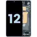 OLED Assembly With Frame For Xiaomi 12 (Genuine OEM) (Tarnish Black)