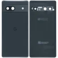 Back cover Glass For Google Pixel 7a (Used OEM Pull Grade B) (Charcoal)