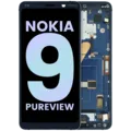 LCD Assembly With Frame For Nokia 9 Pureview (2019) (Genuine OEM) (Blue)