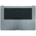 Top Case with Battery and Keyboard (ANSI US) For MacBook Pro 16" A2485 (2021) / A2780 (2023) (Used OEM Pull: Grade B) (Space Gray)