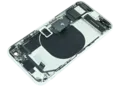 Back Housing W/ Charging Port Flex and Small Components Pre-Installed For iPhone SE (2020) (Used OEM Pull: Grade A) (White)