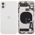 Back Housing W/ Charging Port Flex & Small Parts For iPhone 11 (Used OEM Pull: Grade C) (White)