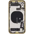 Back Housing W/ Charging Port Flex & Small Parts For iPhone 11 (Used OEM Pull: Grade C) (Yellow)