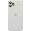 Back Housing W/ Charging Port Flex & Small Parts For iPhone 11 Pro (Used OEM Pull: Grade A) (Silver)