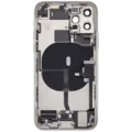 Back Housing W/ Charging Port Flex & Small Parts For iPhone 11 Pro (Used OEM Pull: Grade A) (Silver)