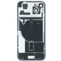 Back Glass w/ MagSafe Magnet & NFC & Flashlight Flex For iPhone 15 Plus (Used OEM Pull: Grade C) (Black)