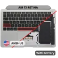 Top Case with Battery and Keyboard (ANSI US) For MacBook Air 13" A1932 (2018-2019) (OEM New) (Space Gray)