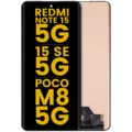 OLED Assembly Without Frame For Xiaomi Redmi Note 15 5G / Redmi Note 15 SE 5G / POCO M8 5G (Refurbished) (All Colors)