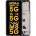 OLED Assembly With Frame For Xiaomi Redmi Note 15 5G / Redmi Note 15 SE 5G / POCO M8 5G (Refurbished) (Black)