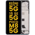 OLED Assembly With Frame For Xiaomi Redmi Note 15 5G / Redmi Note 15 SE 5G / POCO M8 5G (Refurbished) (Glacier Blue)