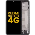 OLED Assembly With Frame For Xiaomi Redmi Note 15 4G (Refurbished) (Black)