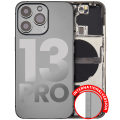 Back Housing W/ Small Components Pre-Installed Compatible For iPhone 13 Pro (International Version) (Used OEM Pull: Grade C) (Graphite)
