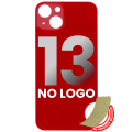 Back Glass With 3M Adhesive Compatible For iPhone 13 (No Logo / Large Camera Hole) (Red)