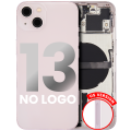 Back Housing W/ Small Components Pre-Installed Compatible For iPhone 13 (US Version) (No Logo) (Aftermarket Plus) (Pink)