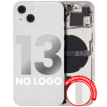Back Housing W/ Small Components Pre-Installed Compatible For iPhone 13 (No Logo) (Aftermarket Plus) (International Version) (Starlight)