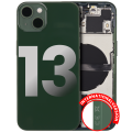 Back Housing W/ Small Components Pre-Installed Compatible For iPhone 13 (International Version) (Used OEM Pull: Grade A) (Green)