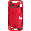 Mid-Frame Housing With Power And Volume Button Compatible For iPhone 14 Plus (International Version) (Used OEM Pull: Grade A) (Red)