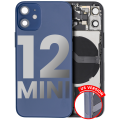 Back Housing W/ Small Components Pre-Installed Compatible For iPhone 12 Mini (US Version) (Used OEM Pull: Grade A) (Blue)