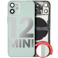 Back Housing W/ Small Components Pre-Installed Compatible For iPhone 12 Mini (International Version) (Used OEM Pull: Grade A) (Green)