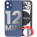 Back Housing W/ Small Components Pre-Installed Compatible For iPhone 12 Mini (International Version) (Used OEM Pull: Grade A) (Blue)