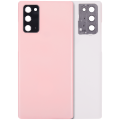 Back cover Glass With Camera Lens For Samsung Galaxy Note 20 5G (No Logo) (Aftermarket Plus) (Aura Pink)