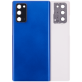 Back cover Glass With Camera Lens For Samsung Galaxy Note 20 5G (No Logo) (Aftermarket Plus) (Mystic Blue)