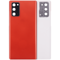 Back cover Glass With Camera Lens For Samsung Galaxy Note 20 5G (No Logo) (Aftermarket Plus) (Mystic Red)
