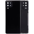 Back cover Glass With Camera Lens For Samsung Galaxy A22 4G (A225 / 2021) (Aftermarket Plus) (Black)