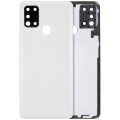 Back cover Glass With Camera Lens For Samsung Galaxy A21S (A217 / 2020) (Aftermarket Plus) (White)