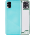 Back cover Glass With Camera Lens For Samsung Galaxy A51 4G (A515 / 2019) (Aftermarket Plus) (Prism Crush Blue)