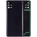 Back cover Glass With Camera Lens For Samsung Galaxy A51 4G (A515 / 2019) (Aftermarket Plus) (Prism Crush Black)