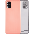Back cover Glass With Camera Lens For Samsung Galaxy A71 4G (A715 / 2020) (Aftermarket Plus) ( Prism Crush Pink)