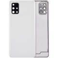 Back cover Glass With Camera Lens For Samsung Galaxy A71 (A715 / 2020) (Aftermarket Plus) ( Prism Crush Silver)