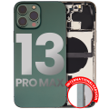 Back Housing W/ Small Components Pre-Installed Compatible For iPhone 13 Pro Max (International Version) (Used OEM Pull: Grade A) (Alpine Green)