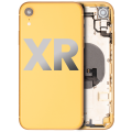 Back Housing W/ Small Components Pre-Installed Compatible For iPhone XR (Used OEM Pull: Grade A) (Yellow)