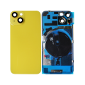 Back Glass With Steel Plate With Wireless NFC & MagSafe Magnet Pre-Installed Compatible For iPhone 14 (No Logo) (Yellow)