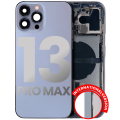 Back Housing W/ Small Components Pre-Installed Compatible For iPhone 13 Pro Max (International Version) (Used OEM Pull: Grade A) (Sierra Blue)