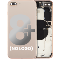 Back Housing W/ Small Components Pre-Installed Compatible For iPhone 8 Plus (No Logo) (Aftermarket Plus) (Gold)