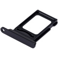 Dual Sim Card Tray Compatible For iPhone 15 / 15 Plus (Black)