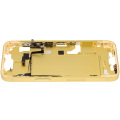 Mid-Frame Housing With Power And Volume Button Compatible For iPhone 14 (US Version) (Aftermarket Plus) (Yellow)