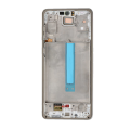 Oled Assembly With Frame Compatible For Samsung Galaxy A73 5G (A736 / 2022)  (Service Pack) (White)