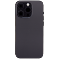 Back Housing W/ Small Pre-Installed Compatible For iPhone 14 Pro (US Version) (Aftermarket Plus) (Space Black)