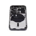 Back Housing W/ Small Pre-Installed Compatible For iPhone 14 Pro (US Version) (Aftermarket Plus) (Space Black)