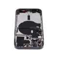 Back Housing W/ Small Pre-Installed Compatible For iPhone 14 Pro (US Version) (Aftermarket Plus) (Space Black)